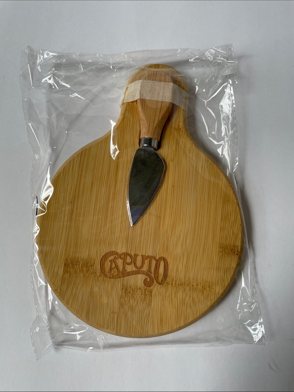 NIB Caputo Bamboo Cheese Board with Spreader - Picture 3 of 3